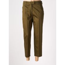 LION OF PORCHES - Pantalon 7/8 vert en coton - Femme - Taille 38 - Modz
