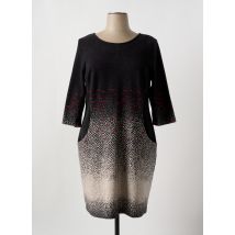 ETICI - Robe mi-longue noir en polyester - Femme - Taille 48 - Modz