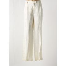 SAINT HILAIRE - Pantalon large beige en lin - Femme - Taille 48 - Modz