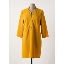 SCEE - Robe mi-longue jaune en polyester - Femme - Taille 36 - Modz