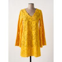AMENAPIH - Robe courte jaune en coton - Femme - Taille 36 - Modz