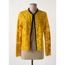 BEL AIR - Gilet manches longues jaune en coton - Femme - Taille 40 - Modz