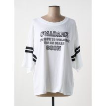 LIV BERGEN - T-shirt blanc en coton - Femme - Taille 36 - Modz