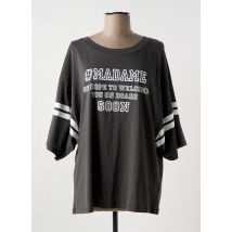 LIV BERGEN - T-shirt gris en coton - Femme - Taille 38 - Modz