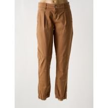 SCEE - Pantalon droit beige en coton - Femme - Taille W30 - Modz