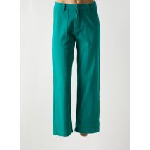 WILD - Pantalon droit vert en coton - Femme - Taille 36 - Modz