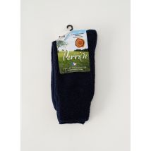 PERRIN - Chaussettes bleu en laine - Homme - Taille 41 - Modz