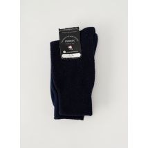 PERRIN - Chaussettes bleu en laine - Homme - Taille 39 - Modz
