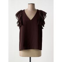 AWARE BY VERO MODA - Top marron en polyester - Femme - Taille 36 - Modz