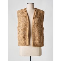 SOAKED - Gilet sans manche marron en acrylique - Femme - Taille 42 - Modz