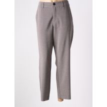 CULTURE - Pantalon droit marron en viscose - Femme - Taille 38 - Modz
