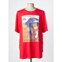 SUNDEK - T-shirt rouge en coton - Homme - Taille XXL - Modz