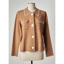 LEO & UGO - Gilet manches longues marron en viscose - Femme - Taille 40 - Modz