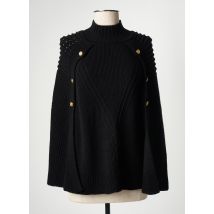 BARILOCHE - Poncho noir en acrylique - Femme - Taille 36 - Modz