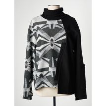 LOTUS EATERS - Pull col roulé noir en polyester - Femme - Taille 36 - Modz