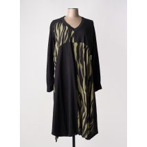 FRANCK ANNA - Robe mi-longue noir en viscose - Femme - Taille 50 - Modz