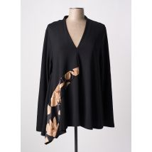 ALEMBIKA - Tunique manches longues noir en viscose - Femme - Taille 50 - Modz