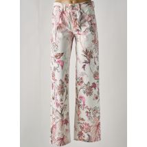 RAFFAELLO ROSSI - Pantalon droit blanc en coton - Femme - Taille 42 - Modz