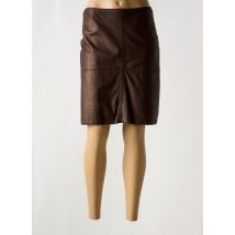 LUISA CERANO - Jupe mi-longue marron en autre matiere - Femme - Taille 42 - Modz
