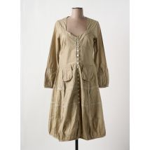NID D'ABEILLE - Robe mi-longue beige en coton - Femme - Taille 42 - Modz