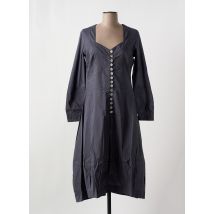 NID D'ABEILLE - Robe mi-longue gris en coton - Femme - Taille 40 - Modz