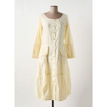 NID D'ABEILLE - Robe mi-longue beige en coton - Femme - Taille 44 - Modz