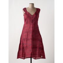 NID D'ABEILLE - Robe mi-longue rouge en coton - Femme - Taille 40 - Modz