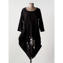 VINENZO ALLOCCA - Robe mi-longue noir en coton - Femme - Taille 40 - Modz