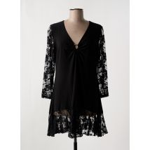 MAGNA - Robe courte noir en polyester - Femme - Taille 40 - Modz