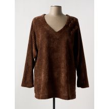 JEAN MARC PHILIPPE - Pull marron en polyester - Femme - Taille 44 - Modz