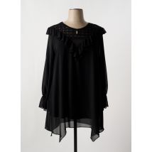 2W PARIS - Blouse noir en polyester - Femme - Taille 46 - Modz