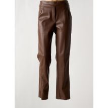 JEAN MARC PHILIPPE - Pantalon droit marron en polyester - Femme - Taille 46 - Modz