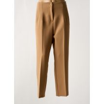 AMY&CLO - Pantalon slim marron en polyester - Femme - Taille 46 - Modz