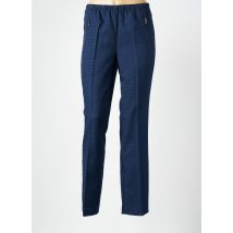 BRANDTEX - Pantalon slim bleu en polyester - Femme - Taille 48 - Modz