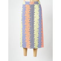 SCORZZO - Jupe mi-longue bleu en viscose - Femme - Taille 44 - Modz