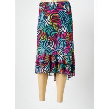 GUY DUBOUIS - Jupe mi-longue bleu en polyester - Femme - Taille 56 - Modz