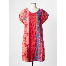 ORIENTIQUE NATURALLY - Robe mi-longue rouge en coton - Femme - Taille 40 - Modz