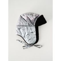 MAISON MICHEL - Bonnet argent en polyester - Femme - Taille 54 - Modz