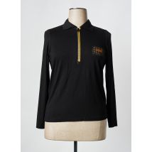 POUPÉE CHIC BY MERCEDES DE MIGUEL - Polo noir en viscose - Femme - Taille 44 - Modz