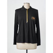 POUPÉE CHIC BY MERCEDES DE MIGUEL - Polo noir en viscose - Femme - Taille 44 - Modz