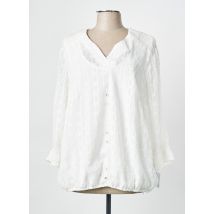 CHRISTINE LAURE - Blouse blanc en polyester - Femme - Taille 52 - Modz