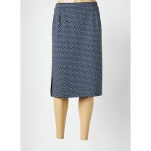 FRANCE RIVOIRE - Jupe mi-longue bleu en polyester - Femme - Taille 48 - Modz