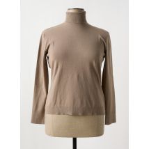 DANEVA - Pull col roulé marron en viscose - Femme - Taille 46 - Modz