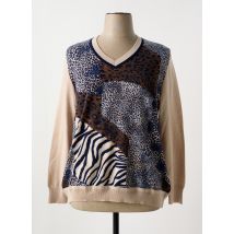 FRANCE RIVOIRE - Pull marron en acrylique - Femme - Taille 48 - Modz