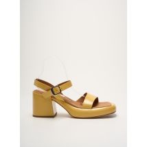 MIISTA - Sandales/Nu pieds jaune en cuir - Femme - Taille 41 - Modz