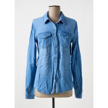 VILA - Chemisier bleu en lyocell - Femme - Taille 38 - Modz
