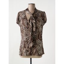GUESS - Chemisier marron en polyester - Femme - Taille 36 - Modz