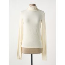 YUGEN - Pull col roulé beige en tencel - Femme - Taille 36 - Modz