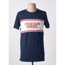 CYCLO CLUB MARCEL - T-shirt bleu en coton - Homme - Taille M - Modz