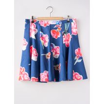 SUPERDRY - Jupe courte bleu en coton - Femme - Taille 42 - Modz
